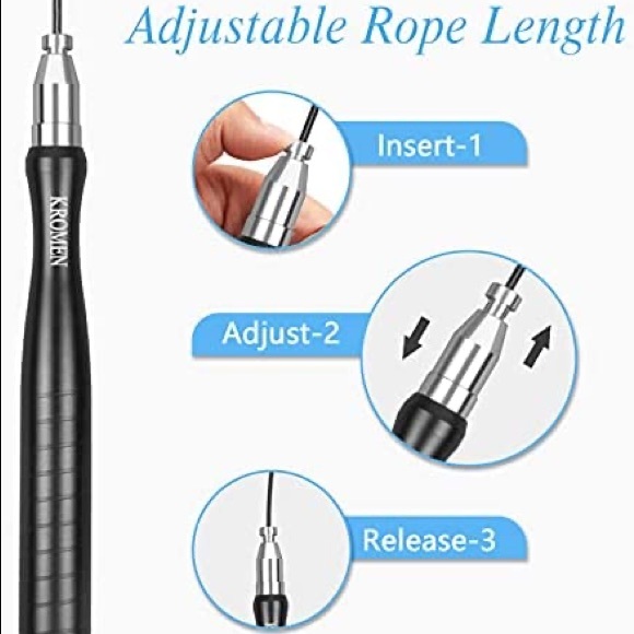 Kromen Jump Rope, Ropeless Jump Rope, Adjustable Length - Picture 6 of 6
